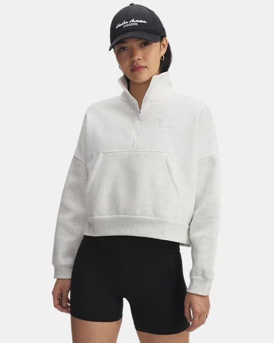 UA Icon Fleece Womens Oversized  Zip